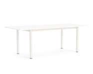 Annex Overhang Table 220x90, cream white/white laminate