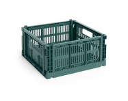 Colour Crate Medium Square, dark green