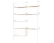 Rombe Configuration D, alabaster/lacquered oak
