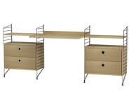 String Workspace C Shelving Set, oak/black