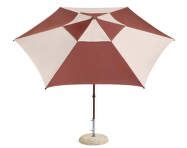 Terrazza Parasol Hexagon, off-white and burgundy