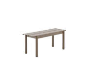 Linear Steel Bench 110 cm, taupe