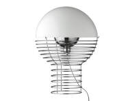 Wire 40 Table Lamp, chrome/white