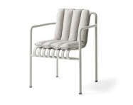 Palissade Dining Armchair Soft Quilted Cushion, sky grey