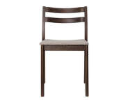 Boda Dining Chair Rugged Bouclé, dark stained beech/natural