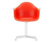 Eames Plastic Armchair DAL, poppy red / white