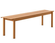 Linear Steel Bench 170 cm, burnt orange