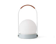 Carrie Portable Lamp Leather Handle, linen blue