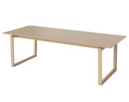 Kuma Dining Table 240x100 cm, white pigmented oiled oak
