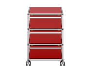 USM Haller M26 Mobile Pedestal, ruby red
