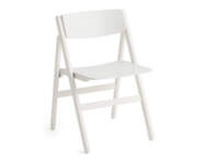 Backflip Chair, cream white lacquered beech