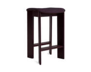 Chisel 30 Bar Stool H65, dark bordeaux lacquered beech / Turf burgundy