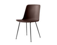 Rely Side Chair HW6, black / burnt umber