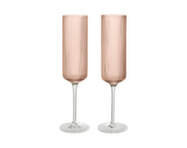 Ripple Champagne Flutes Set of 2, blush
