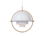 Multi-Lite Pendant Large, white/brass