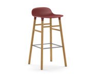 Form Bar Chair 75 cm Oak, red
