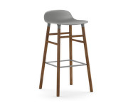 Form Bar Chair 75 cm Walnut, grey
