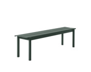 Linear Steel Bench 170 cm, dark green