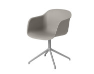 Fiber Armchair Swivel Base, grey