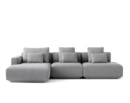 Develius 3-seater Open Sofa with Chaise Longue