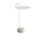 Bowler Side Table, cream white