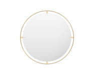 Nimbus Mirror Ø110, polished brass