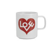Love Heart Mug 0.3l, red