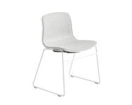 AAC 08 Chair White Steel, front upholstery Divina Melange 120