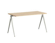 Pyramid Table 01 140x65 Beige Steel, lacquered oak