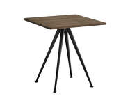 Pyramid Table 21 70x70 Black Steel, smoked oak