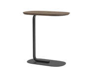 Relate Side Table 60.5, solid smoked oak / black