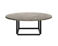 Florence Coffee Table Ø90, Gris du Marais marble / black