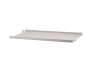 String Metal Shelf Low Edge 58 x 30, beige