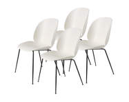 Beetle Chair, Set of 4, black matt / alabaster white