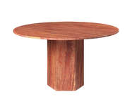 Epic Dining Table Ø130, red travertine