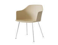 Rely HW33 Armchair, chrome/beige sand