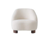 Margas LC1 Lounge Chair, walnut/Karakorum 001
