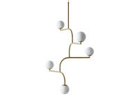 Mobil 100 Pendant, brushed brass