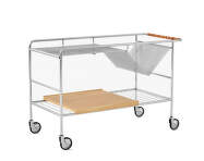 Alima NDS1 Trolley, chrome/lacquered oak