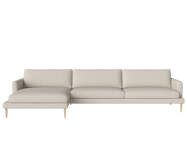 Veneda 4.5-seater Sofa with Chaise Longue Left, white oak / Ascot beige