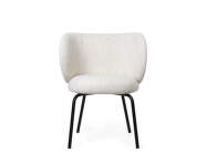 Rico Dining Chair Bouclé, off-white/black