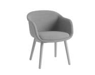 Fiber Conference Armchair Wood Base, grey/Remix 133