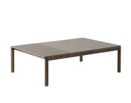 Couple Coffee Table 3 Tiles Plain/Wavy, taupe / dark oiled oak