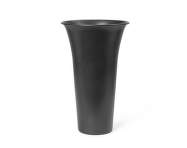 Spun Alu Vase, blackened aluminium