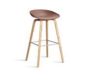 AAS 32 Bar Stool High Oak Veneer, soft brick