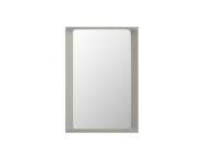 Arced Mirror 80x55, light grey