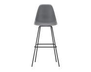 Eames Plastic Bar Stool High, granite grey