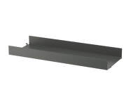 String Metal Shelf High Edge 78 x 30, dark grey