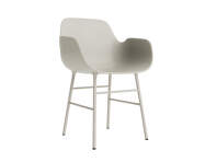 Form Armchair Steel, light grey