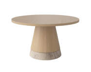 Piro Coffee Table Ø60, white pigmented oiled oak